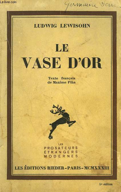 LE VASE D'OR