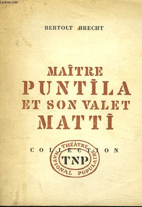 MAITRE PUNTILA ET SON VALET MATTI