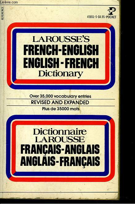 DICTIONNAIRE FRANCAIS-ANGLAIS / ANGLAIS-FRANCAIS