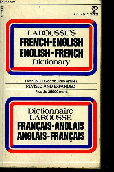 DICTIONNAIRE FRANCAIS-ANGLAIS / ANGLAIS-FRANCAIS