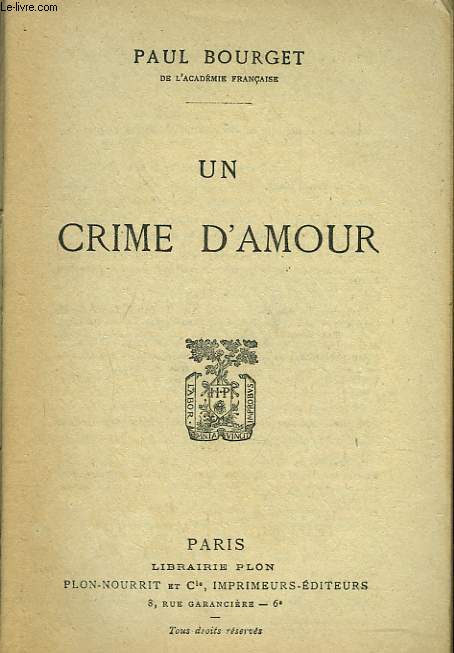 UN CRIME D'AMOUR