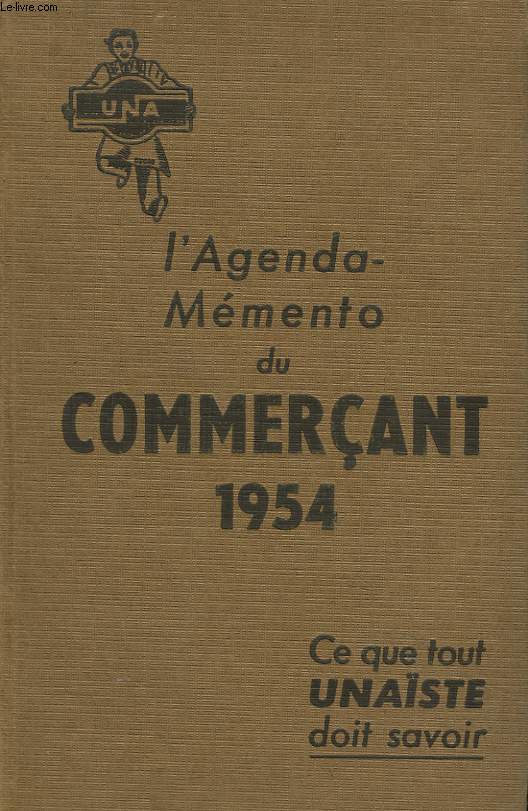 AGENDA MEMENTO DU COMMERCANT 1954