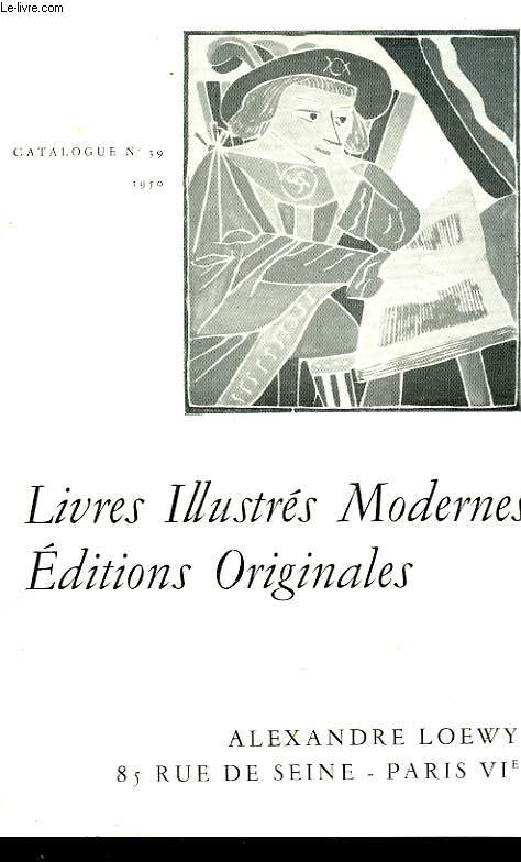 CATALOGUE N39, 1950. LIVRES ILLUSTRES MODERNES, EDITIONS ORIGINALES.