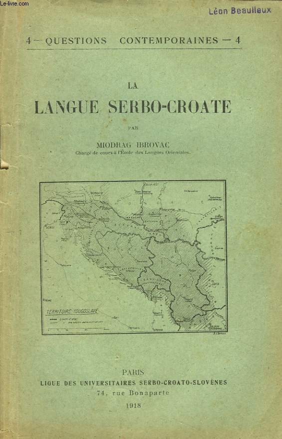 LA LANGUE SERBO-CROATE.