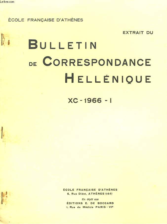 BULLETIN DE CORRESPONDANCES HELLENIQUES (EXTRAIT DE). XC-1966-I. HEREDOTE VII, 118-120, par GEORGES DAUX. + ENVOI DE L'AUTEUR.