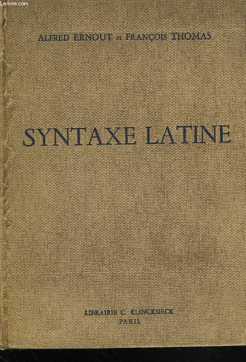 SYNTAXE LATINE