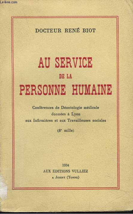 AU SERVICE DE LA PERSONNE HUMAINE