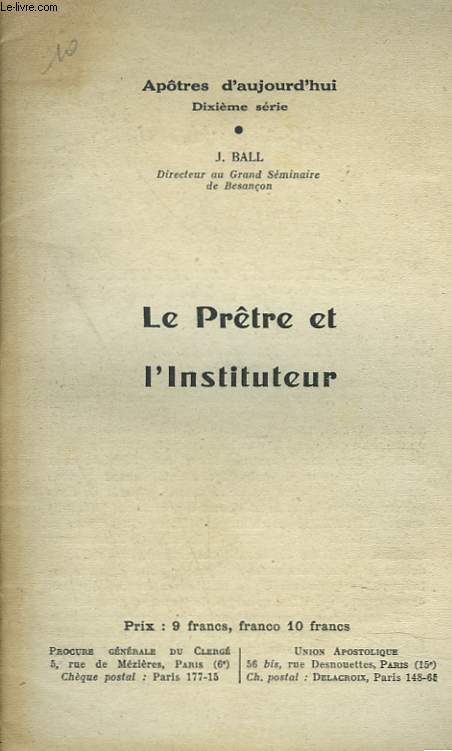 LE PRTRE ET L'INSTITUTEUR.