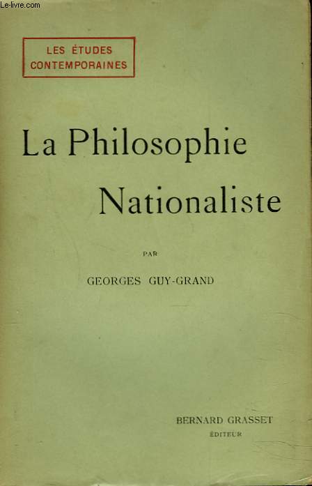 LA PHILOSOPHIE NATIONALISTE