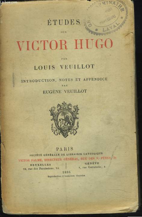 ETUDES SUR VICTOR HUGO.