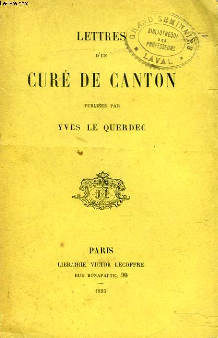 LETTRES D'UN CURE DE CANTON