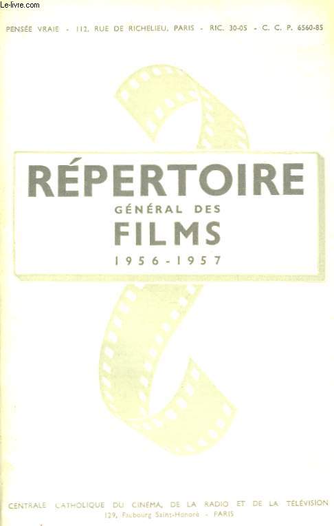 REPERTOIRE GENERAL DES FILMS 1956-1957