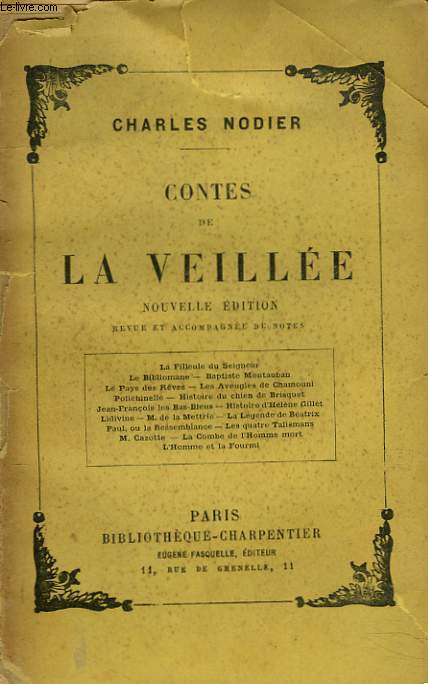 CONTES DE LA VEILLEE