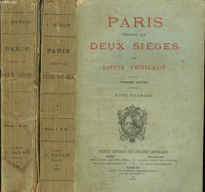 PARIS PENDANT LES DEUX SIEGES. TOMES I ET II.