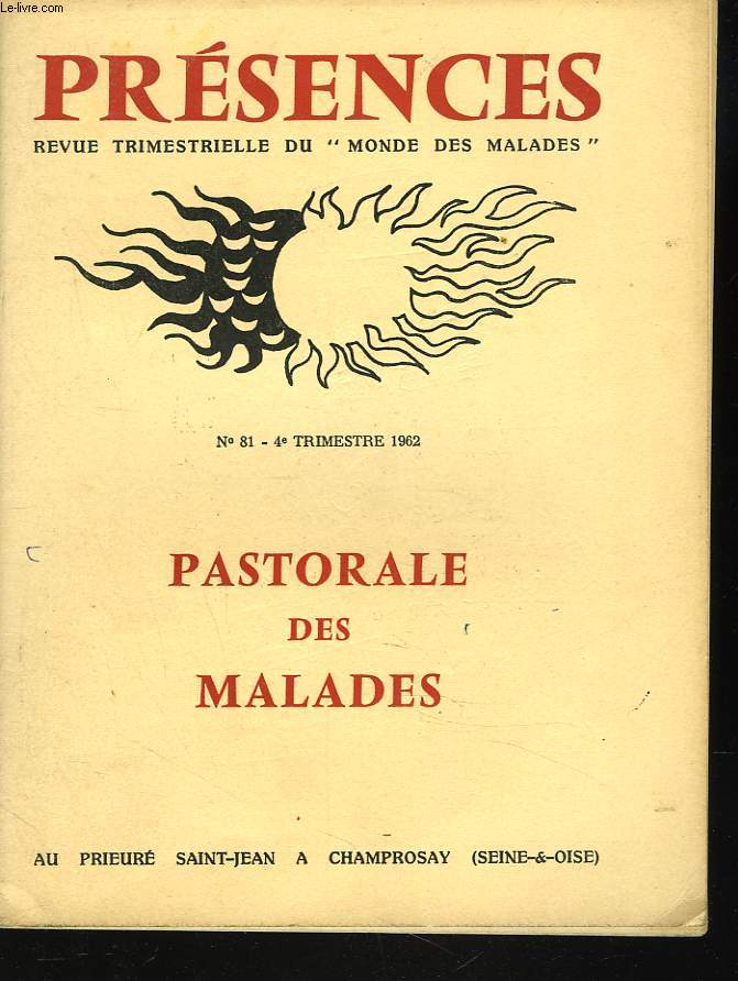 PRESENCES, REVUE TRIMESTRIELLE DU 