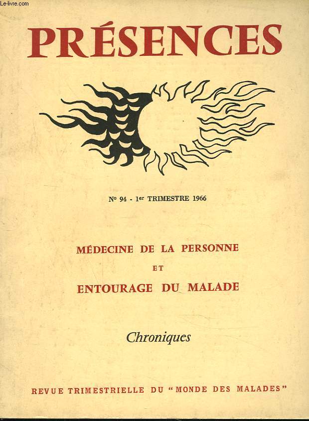 PRESENCES, REVUE TRIMESTRIELLE DU 