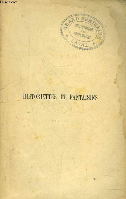 HISTORIETTES ET FANTAISIES.