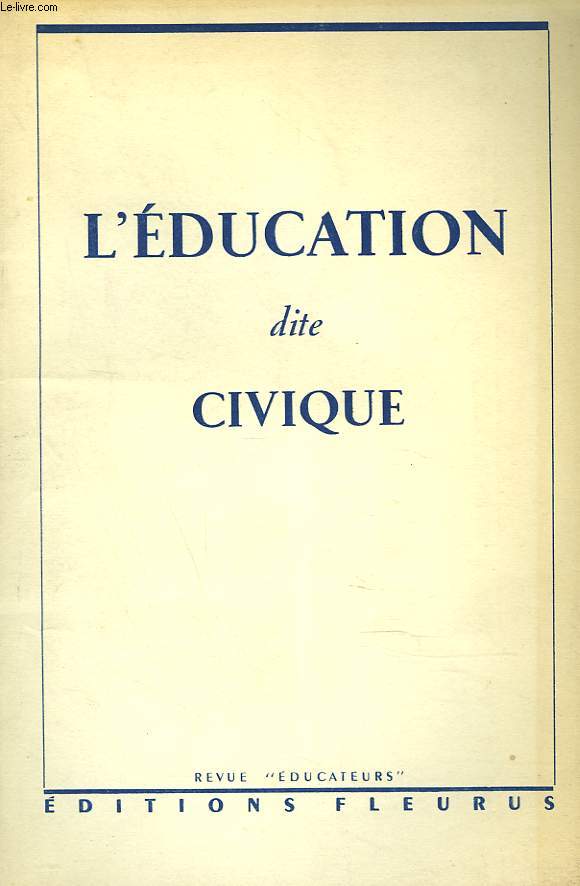 EDUCATION DITE CIVIQUE