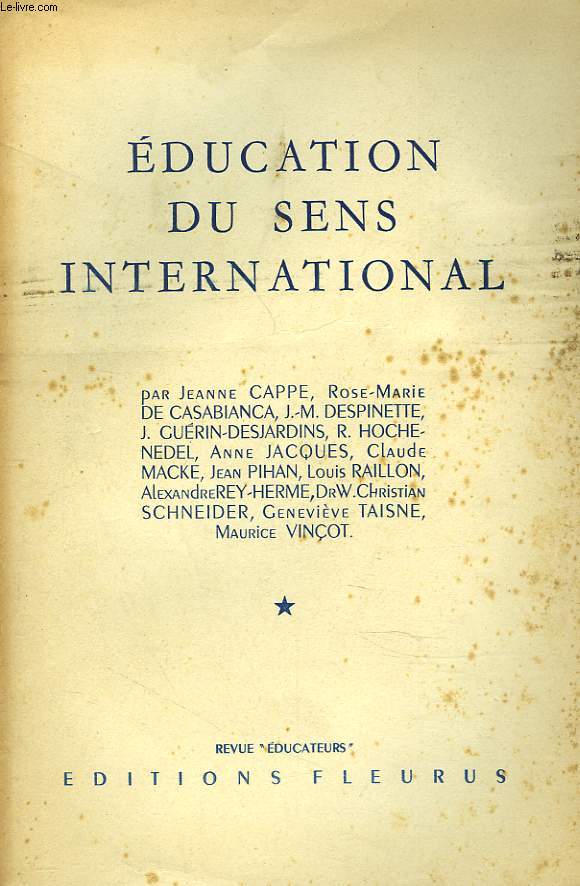 EDUCATION DU SENS INTERNATIONAL