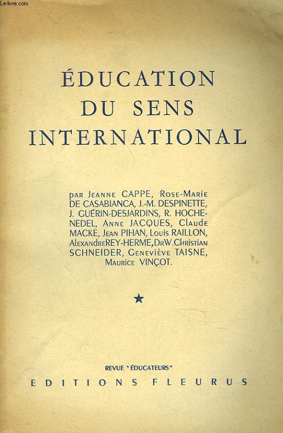 EDUCATION DU SENS INTERNATIONAL