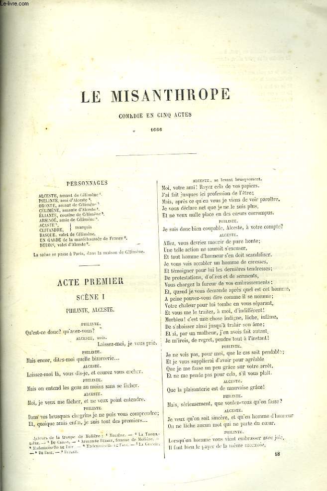 OEUVRES COMPLETES (incomplet : manque une premire partie de l'ouvrage)