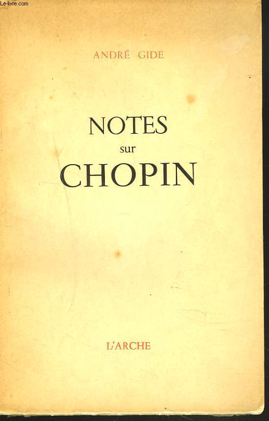 NOTES SUR CHOPIN