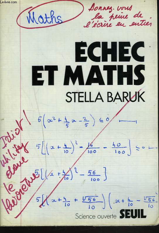 ECHEC ET MATHS