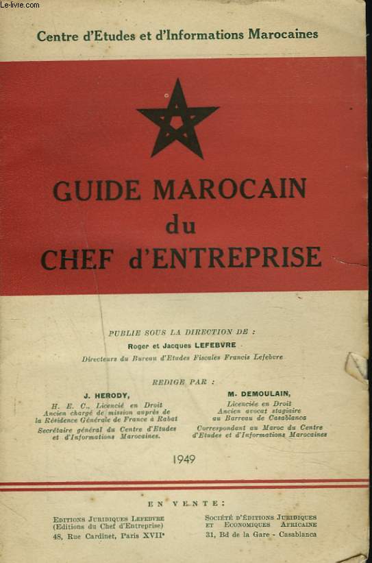 GUIDE MAROCAIN DU CHEF D'ENTREPRISE