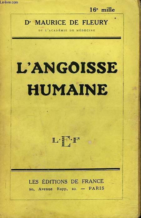 L'ANGOISSE HUMAINE