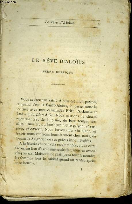 CONTES POPULAIRES. LE JUIF POLONAIS. LE REVE D'ALOUS. L'OEIL INVISIBLE. LA COMETE. LE BOURGMESTRE EN BOUTEILLE. ....