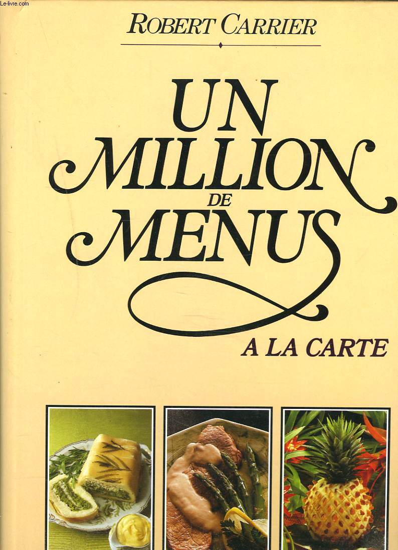 UN MILLION DE MENUS A LA CARTE