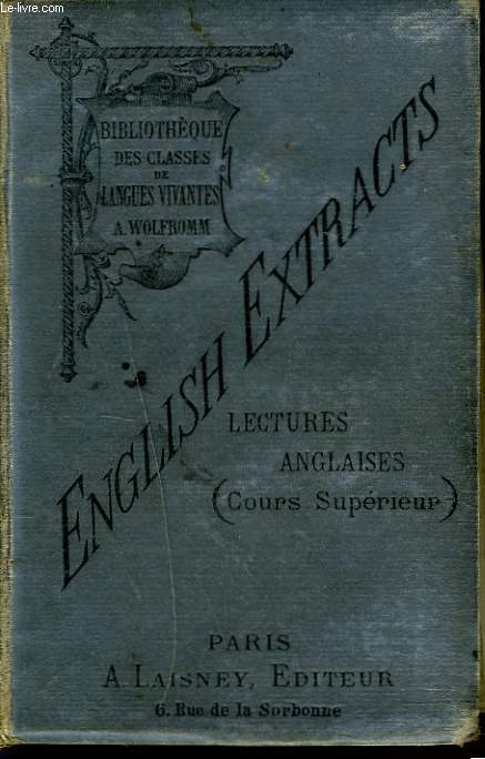 ENGLISH EXTRACTS. LECTURES ANGLAISES (COURS SUPERIEUR)
