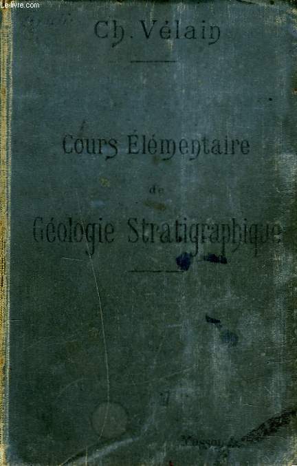 COURS ELEMENTAIRE DE GEOLOGIE STRATIGRAPHIQUE