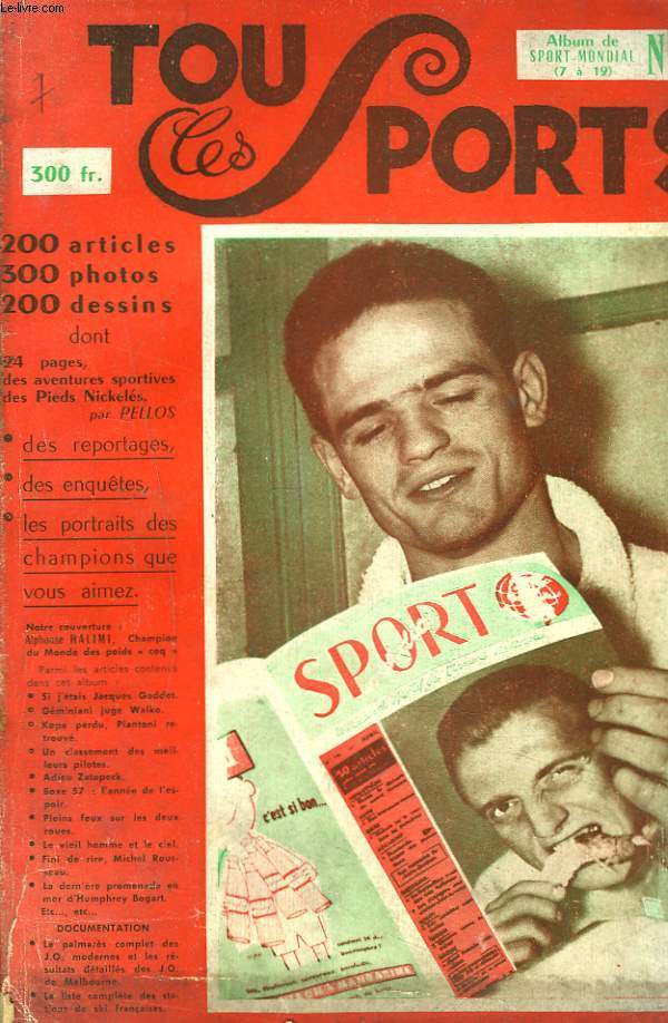 TOUS LES SPORTS. ALBUM DE SPORT MONDIAL N2, (numros 7  12, 1956-1957).