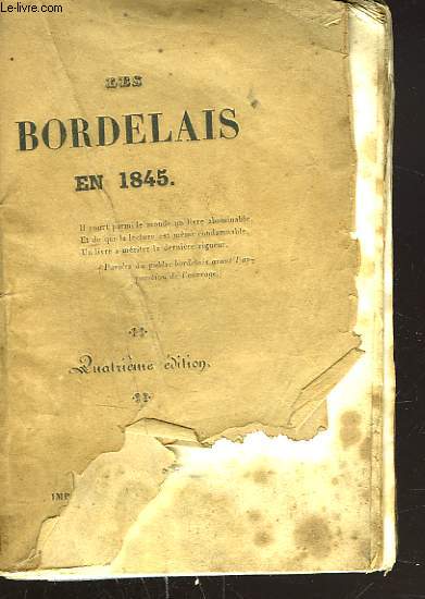 LES BORDELAIS EN 1845.