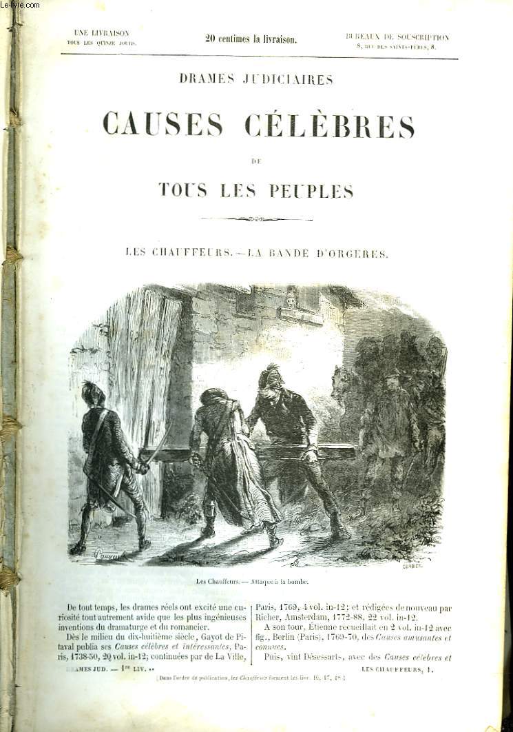 CAUSES CELEBRES DE TOUS LES PEUPLES. LIVRAISONS 1  25.