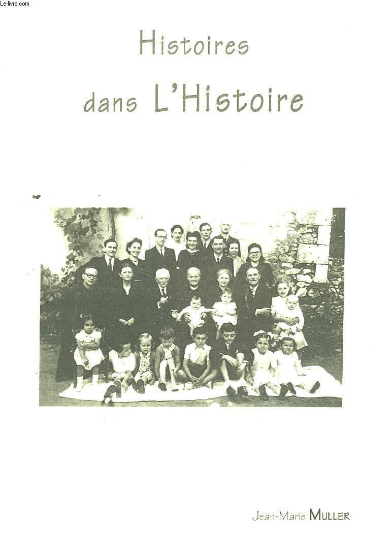 HISTOIRES DAN L'HISTOIRE + ENVOI DE L'AUTEUR