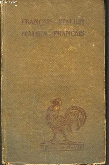 DICTIONNAIRE FRANCAIS-ITALIEN.