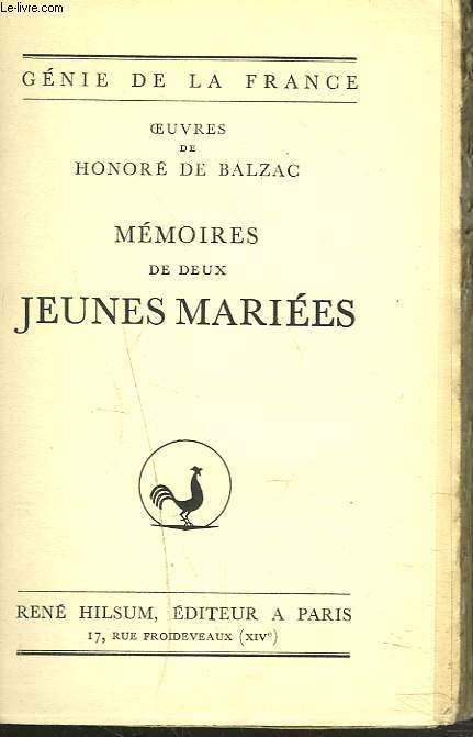 OEUVRES. MEMOIRES DE DEUX JEUNES MARIEES.