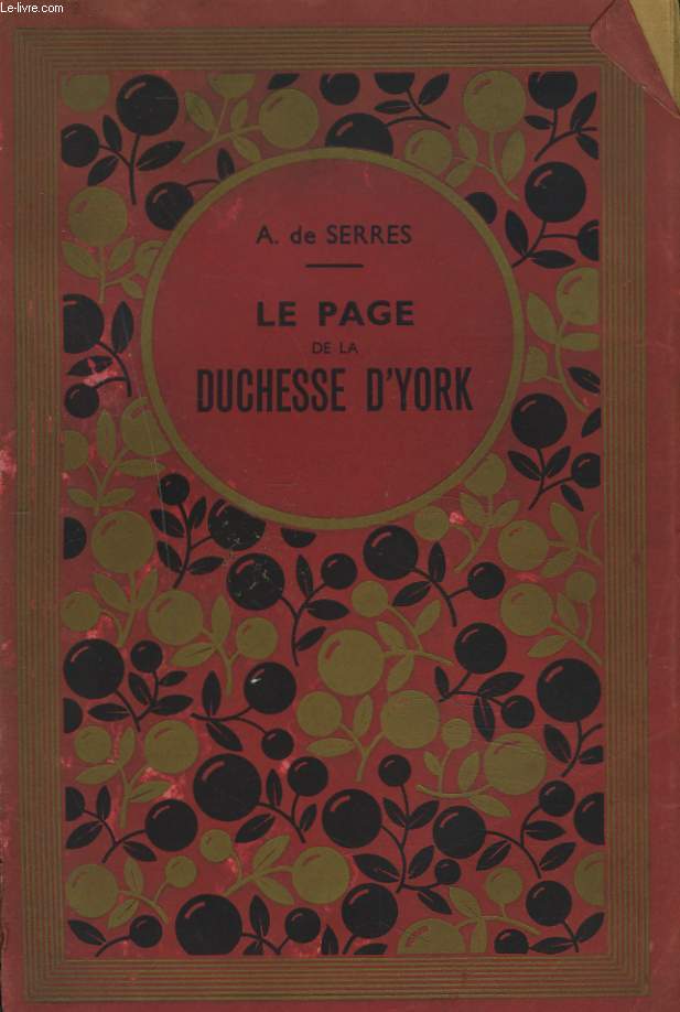 LE PAGE DE LA DUCHESSE D'YORK.