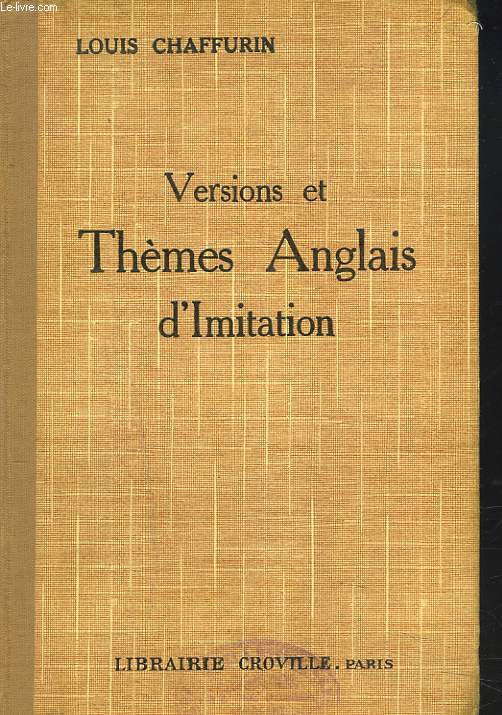 VERSIONS ET THEMES ANGLAIS D'IMITATION