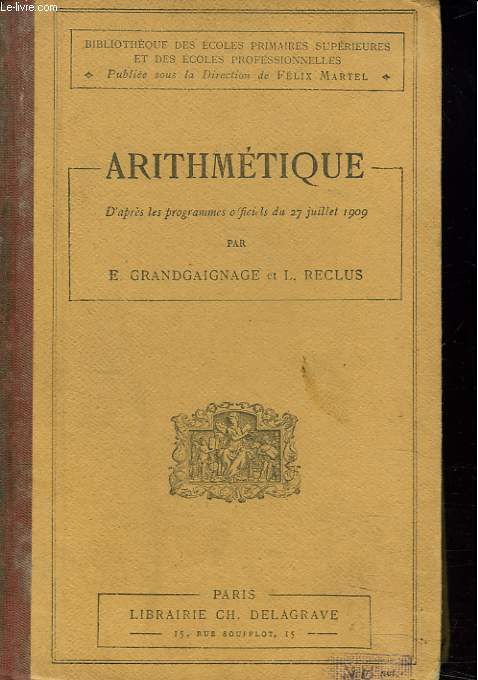 ARITHMETIQUE. 16e EDITION.