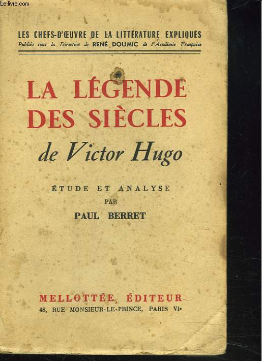 LA LEGENDE DES SIECLES