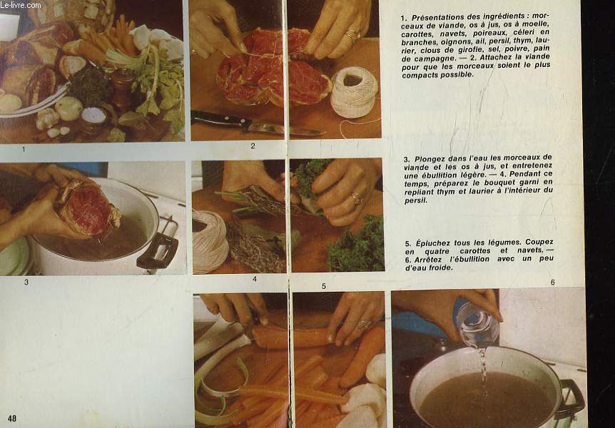 COURS DE CUISINE ILLUSTRE EN COULEURS (INCOMPLET)