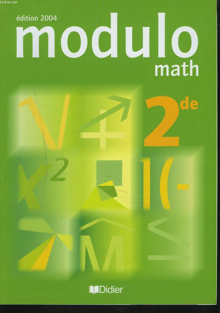 MODULO MATH 2de