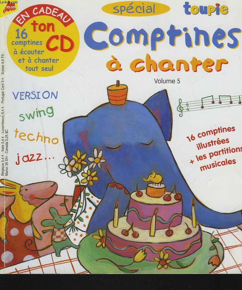 TOUPIE N SPECIAL COMPTINES A CHANTER. VOL. 5. (LIVRE SANS LE CD)