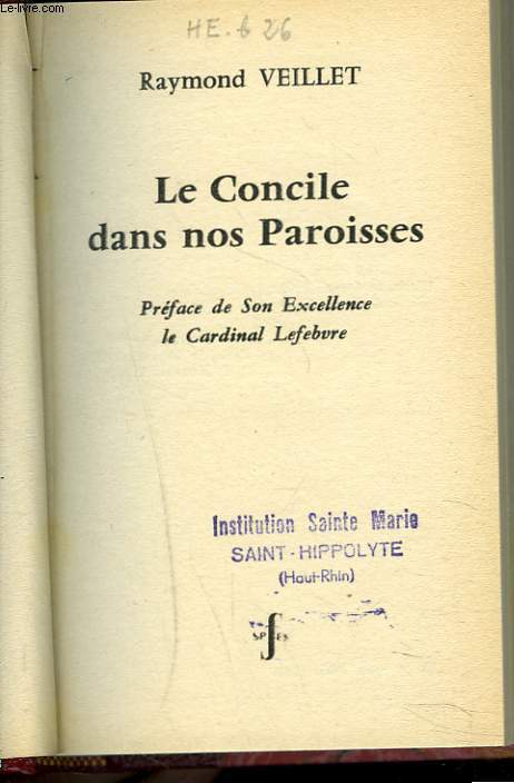 LE CONCILE DANS NOS PAROISSES.