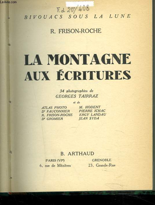 LA MONTAGNE AUX ECRITURES.