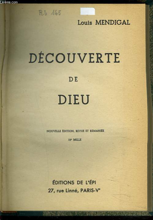 DECOUVERTE DE DIEU