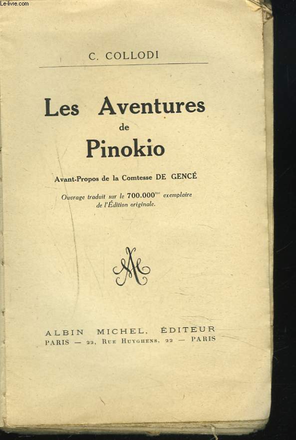 LES AVENTURES DE PINOKIO.